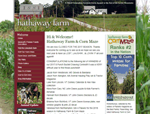 Tablet Screenshot of hathawayfarm.com